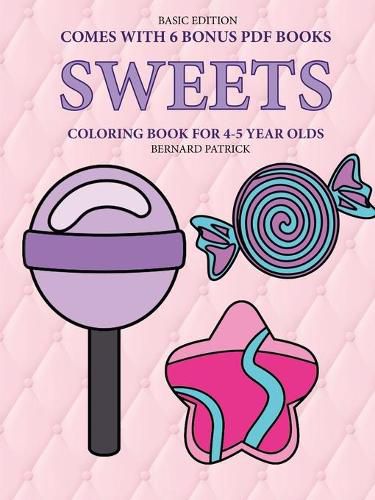 Cover image for Coloring Book for 4-5 Year Olds (Sweets)