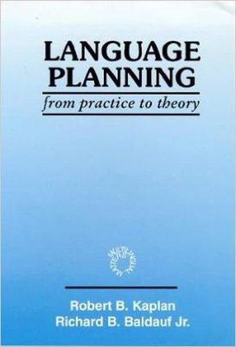 Language Planning: From Practice to Theory