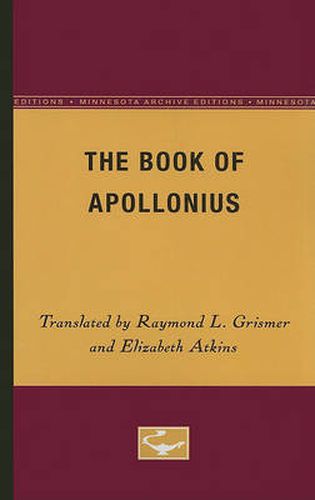 Cover image for The Book of Apollonius