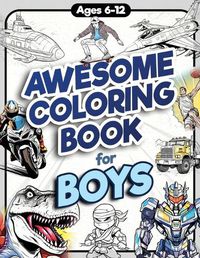 Cover image for Awesome Coloring Book for Boys