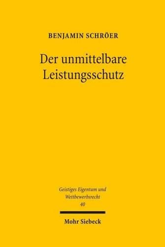 Cover image for Der unmittelbare Leistungsschutz