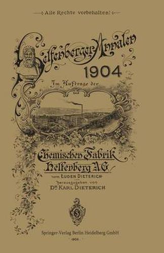 Cover image for Helfenberger Annalen 1904: Band XVII