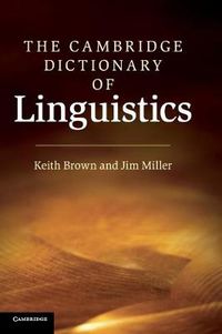 Cover image for The Cambridge Dictionary of Linguistics