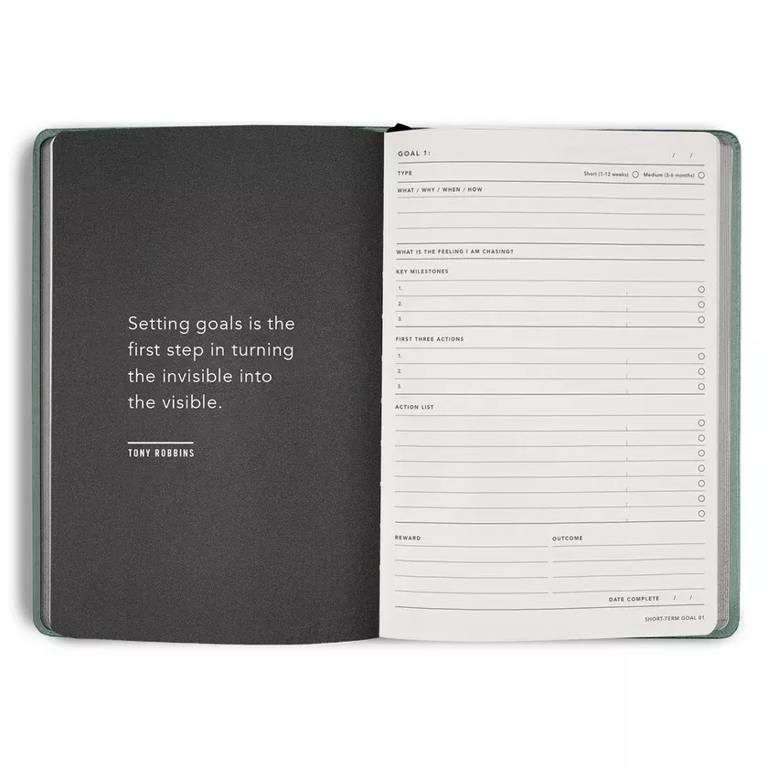 MiGoals 2026 Classic Diary - Weekly Notes - A5 Black