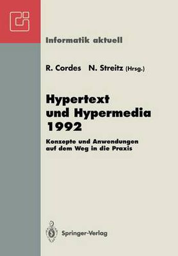 Cover image for Hypertext Und Hypermedia 1992