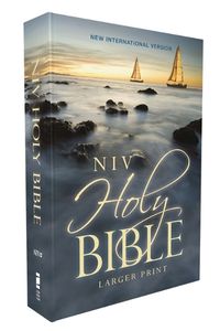 Cover image for NIV, Holy Bible, Larger Print, Economy Edition, Paperback, Blue, Comfort Print