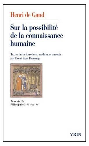 Cover image for Sur La Possibilite de la Connaissance Humaine