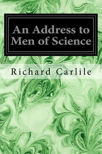 Cover image for An Address to Men of Science