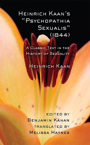 Cover image for Heinrich Kaan's  Psychopathia Sexualis  (1844): A Classic Text in the History of Sexuality