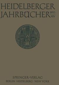 Cover image for Heidelberger Jahrbucher