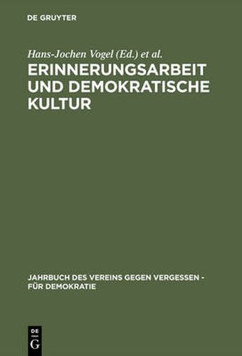 Cover image for Erinnerungsarbeit und demokratische Kultur