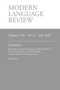 Cover image for Modern Language Review (118