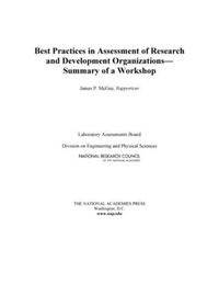 Cover image for Best Practices in Assessment of Research and Development Organizations: Summary of a Workshop