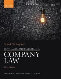 Cover image for Sealy & Worthington's Text, Cases, and Materials in Company Law