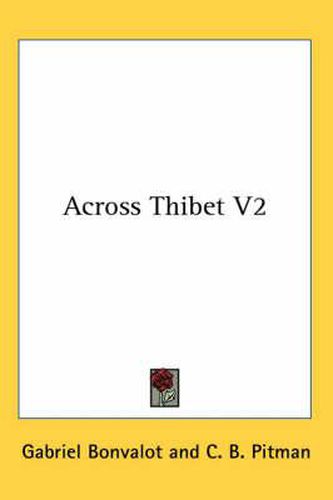 Cover image for Across Thibet V2