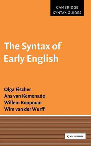 Cover image for The Syntax of Early English