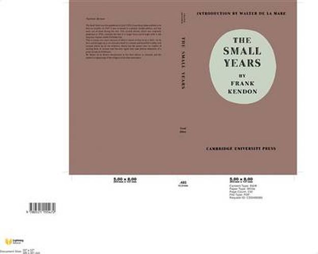 Cover image for The Small Years