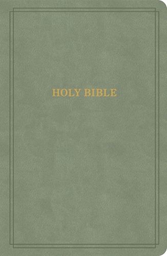 KJV Large Print Personal Size Reference Bible, Sage Suedesoft Leathertouch, Indexed