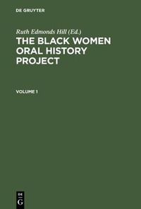 Cover image for The Black Women Oral History Project. Cplt.