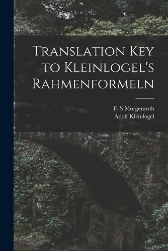 Cover image for Translation Key to Kleinlogel's Rahmenformeln