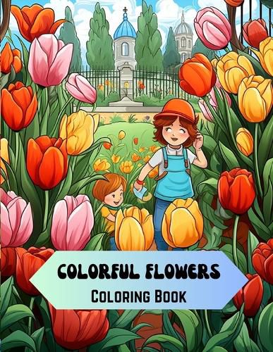 Cover image for Colorful Flowers Coloring Book