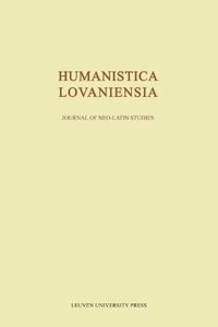 Cover image for Humanistica Lovaniensia, Volume LXVI - 2017: Journal of Neo-Latin Studies