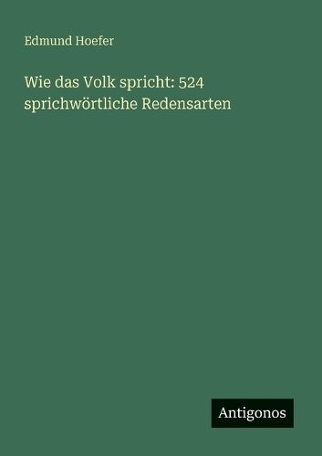 Cover image for Wie das Volk spricht