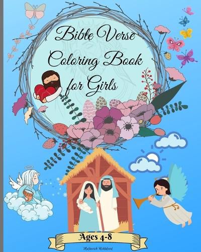 Bible Verse Coloring Book for Girls Ages 4-8