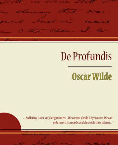 Cover image for de Profundis - Oscar Wilde