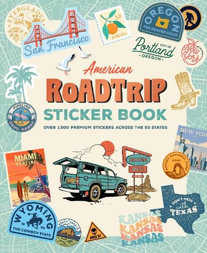 Cover image for American Road Trip Sticker Book