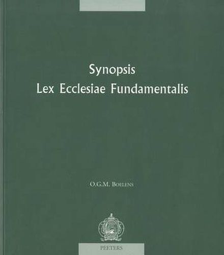 Cover image for Synopsis Lex Ecclesiae Fundamentalis