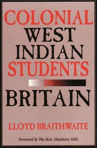 Cover image for Colonial West Indian Students in Britain