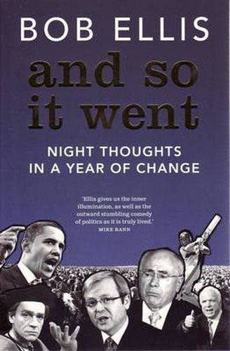 Cover image for And So it Went: Night Thoughts in a Year of Change