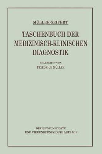 Taschenbuch Der Medizinisch-Klinischen Diagnostik