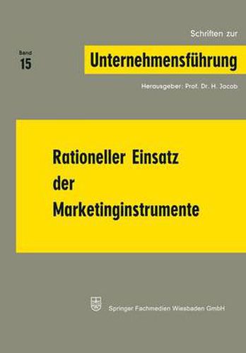 Cover image for Rationeller Einsatz Der Marketinginstrumente