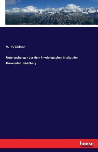 Cover image for Untersuchungen aus dem Physiologischen Institut der Universitat Heidelberg