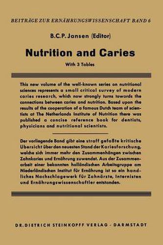 Nutrition and Caries