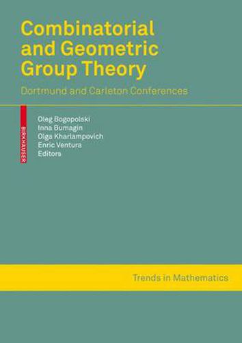 Cover image for Combinatorial and Geometric Group Theory: Dortmund and Ottawa-Montreal conferences