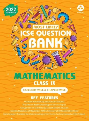 Cover image for Most Likely Question Bank for Mathematics: Icse Class 9 for 2022 Examination