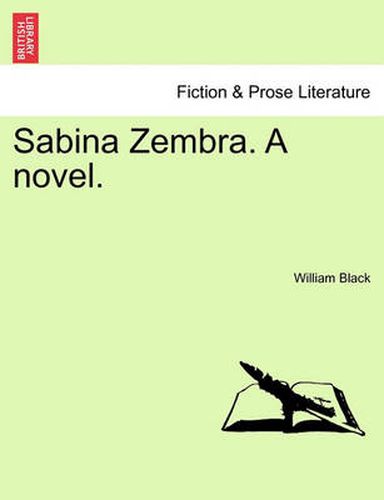 Cover image for Sabina Zembra. a Novel.