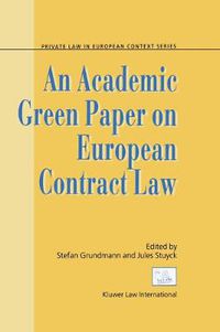 Cover image for An Academic Green Paper on European Contract Law