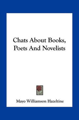 Chats about Books, Poets and Novelists