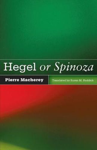 Cover image for Hegel or Spinoza