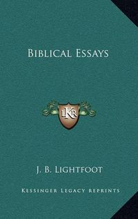 Cover image for Biblical Essays