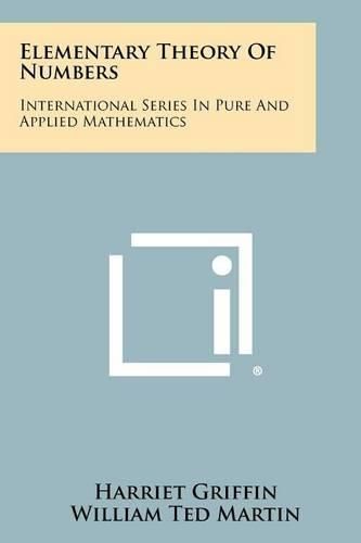 Cover image for Elementary Theory of Numbers: International Series in Pure and Applied Mathematics