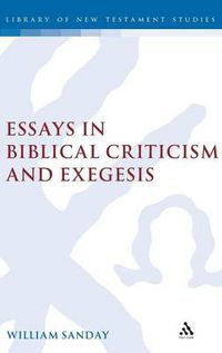 Cover image for Essays in Biblical Criticism and Exegesis