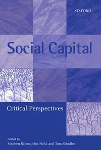 Cover image for Social Capital: Critical Perspectives