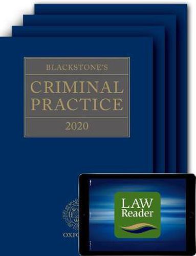 Blackstone's Criminal Practice 2020 (Book, All Supplements, and Digital Pack)