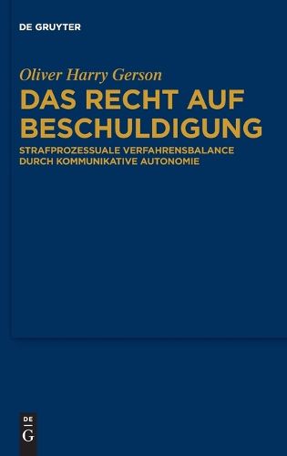 Cover image for Das Recht auf Beschuldigung