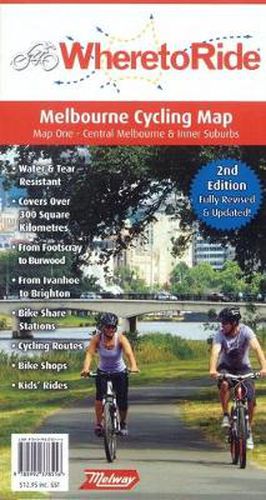 Where To Ride Melbourne Cycling Map: Map 1 - Central Melbourne & Inner Suburbs